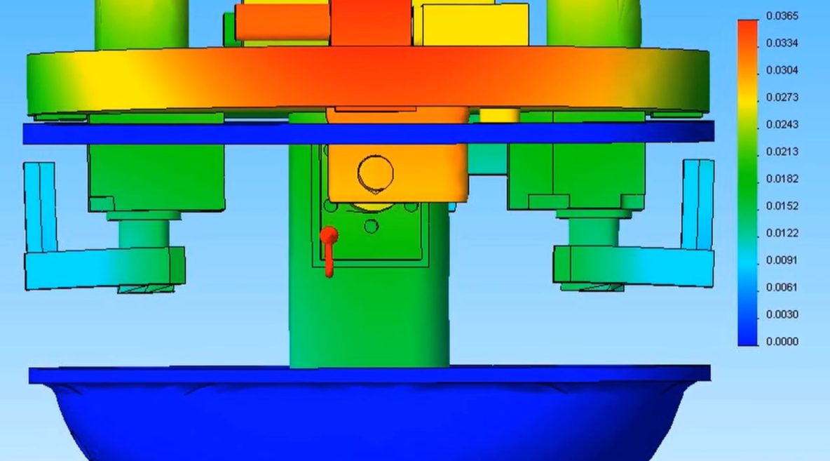Finite element analysis (FEA) screenshot